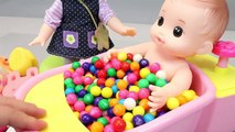 Baby Doll Bath Time in Colors Candy Ball Surprise Eggs Toys YouTube 2