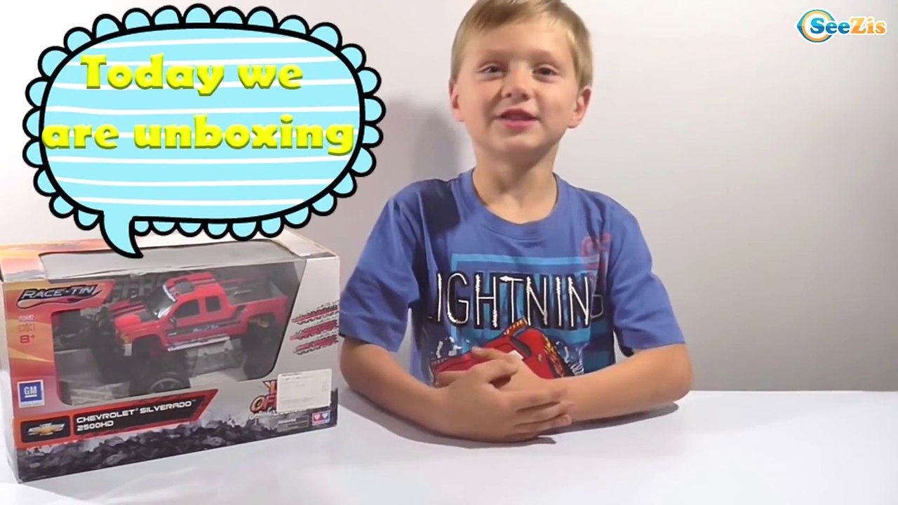 Monster Truck Toys. Video for kids – unboxing Chevrolet Silverado. Cars Toys Review Episode 11