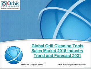 2016 Global Grill Cleaning Tools Sales Market 2021 Forecast Analysis