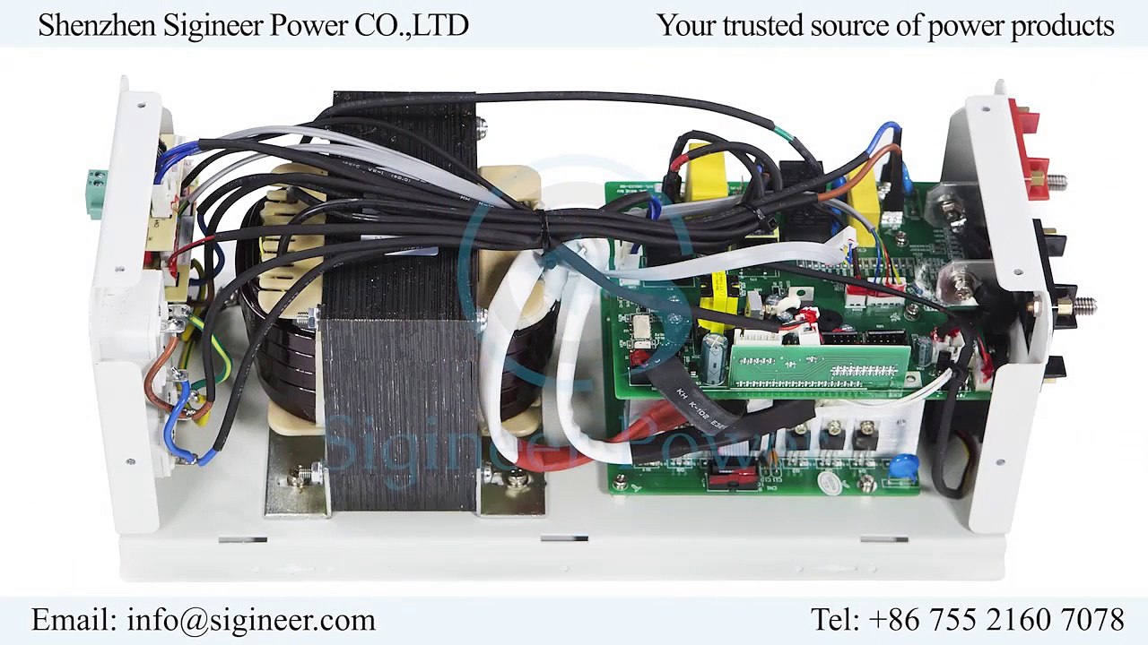 Sigineer Power- 600 Watt Pure Sine 12 Volt Inverter Charger with Built in 7 Amp HP Mini Series