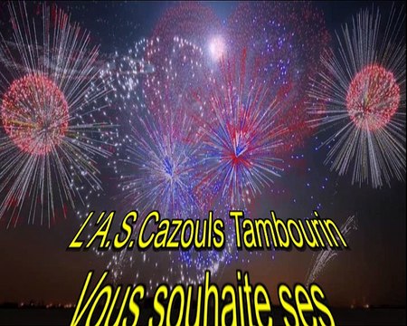 2017-01-02 feu d'artifice voeux as cazouls Tambourin
