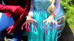 Spiderman & Frozen Elsa vs Poison Ivy! w_ Pink Spidergirl, Joker, Ariel Mermaid & Superman  -)-Yai_