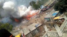 Real fire in crackers factory during Diwali- So much smoke that's why Delhi-Ncr face such smoke problem..'DELHI KANND'