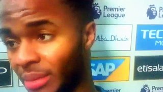 Raheem sterling post Match interview vs Arsenal 2 1 Manchester City ☺