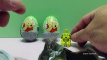 Winnie the Pooh Chocolate Surprise Eggs Unboxing, TOYS inside Eggs!!!