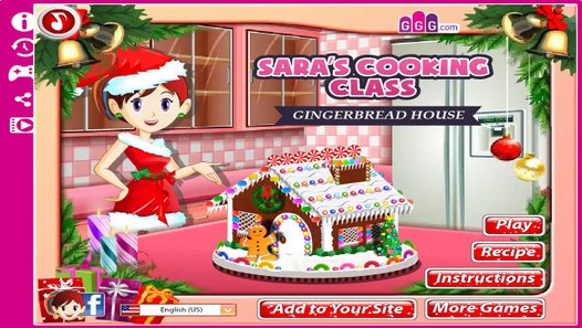 Saras Cooking Class Gingerbread House  Sara Cooking Game To Play