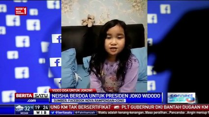 Setelah Ditelepon, Bocah Neisha Doakan Jokowi dan Keluarga