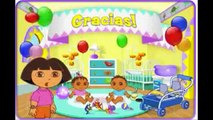 dora play time with twins , best game for kids , super game for childrens