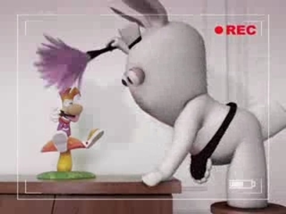 les lapins crétin font le ménage