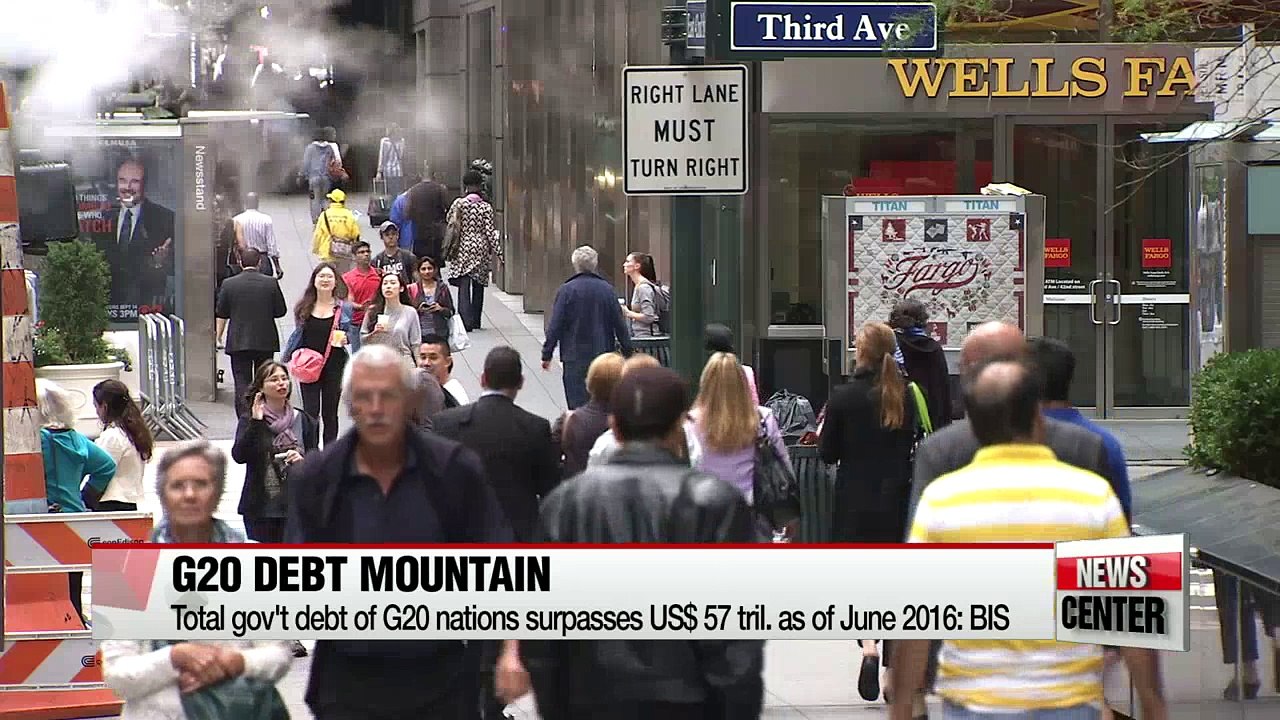 G20 countries gov't debt surpasses US$ 57 trillion