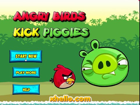 Angry Birds Kick Piggies - Angry Birds Game For CUTE Children in HD new