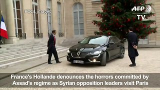 France's Hollande denounces the 'horrors' of Assad's regime-uodrbCRvVyo