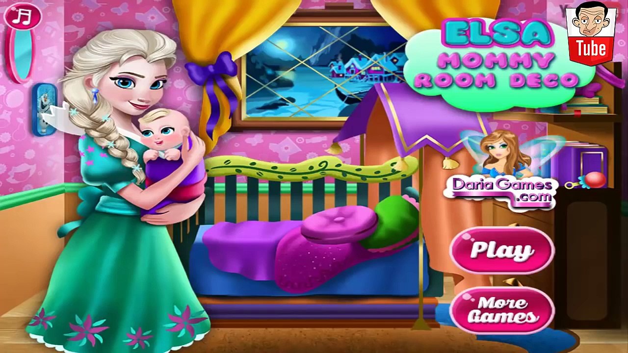 ᴴᴰ ღ Elsa Mommy Room Deco ღ - Frozen Princess Elsa Baby Room - Baby Games (ST)