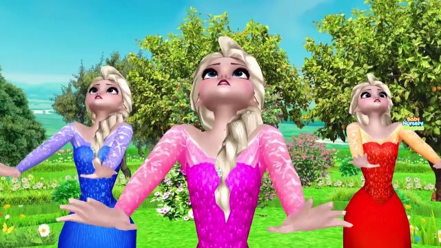 Disney Frozen Cartoon Ringa Ringa Roses Nursery Rhyme Song For Children | Frozen Elsa Cartoons