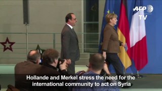 Hollande and Merkel stress the need to act on Syria-dpgcSm9_cx0