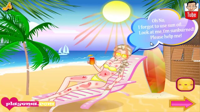 ᴴᴰ ღ Elsa Sunburned Game ღ - Frozen Elsa Princess Games - Baby Games (ST)
