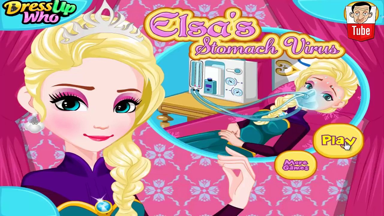 ᴴᴰ ღ Elsa's Stomach Virus ღ - Frozen Princess Elsa Game Episode - Baby Games (ST)