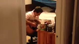 1_30 am -- i hear my roommate sucking ass at guitar