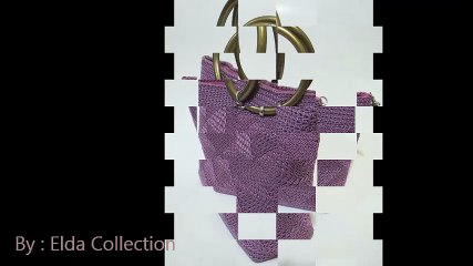 Macam-macam Tas Rajut Jaring Corak 3D 24