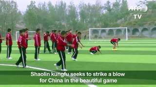 Shaolin kungfu seeks to strike a blow for Chinese soccer