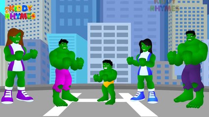 Spiderman Finger Family (Spiderman Vs Hulk) Finger Family ( Super Giant Hulk)