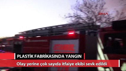 Plastik fabrikasında yangın