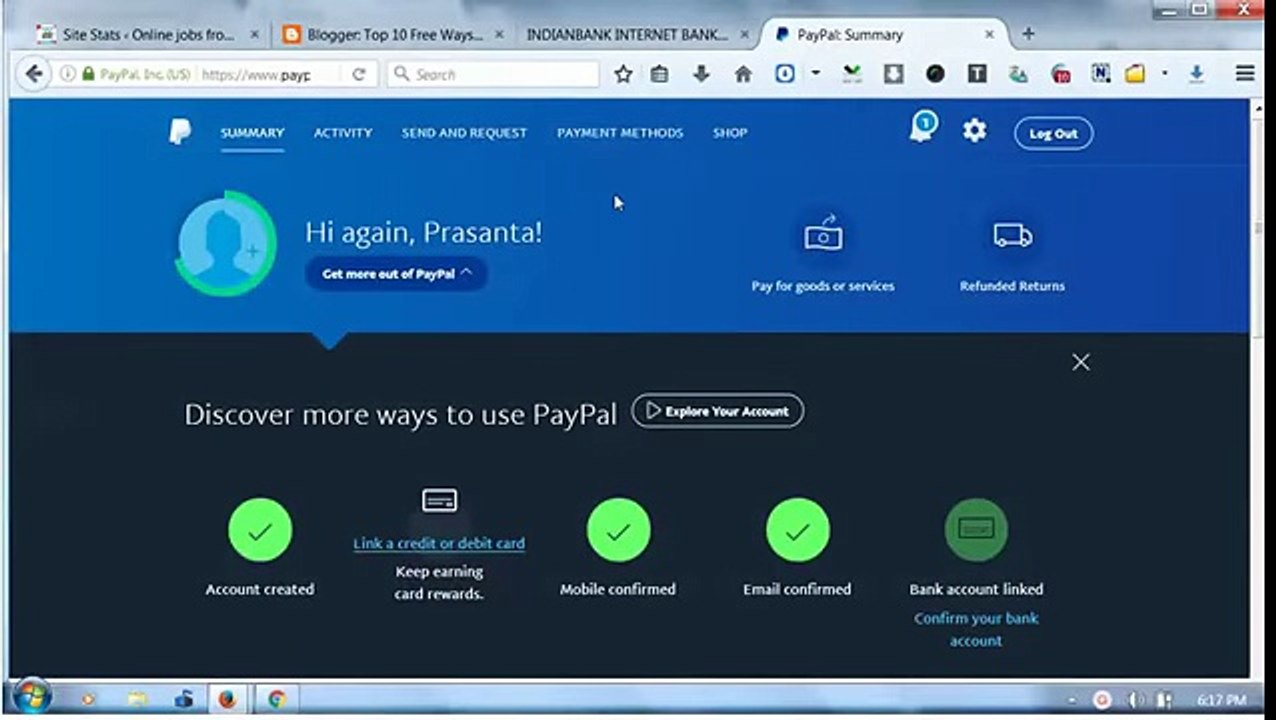 how to verify bank account with paypal