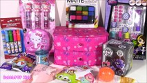Trinket Box of GOODIES! MLP MYMOJI Hello Kitty Lip Balm Shopkins Candy Jar LPS Nail Set Blind Bags!