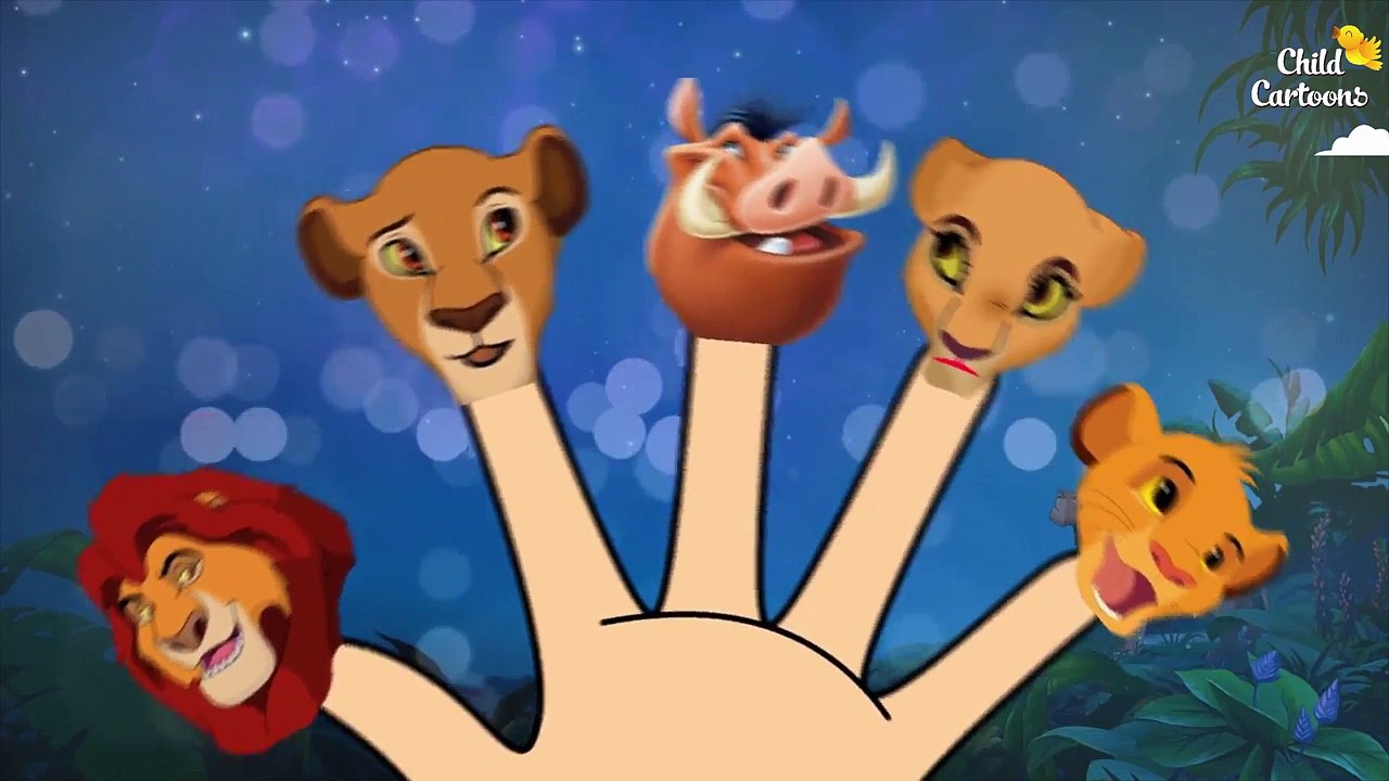 Lion King Finger Family Song | Nursery Rhymes For Child Cartoons