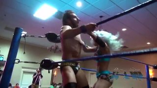 Candice LeRae VS. Johnny Gargano - Absolute Intense Wrestling [Intergender Wrestling]