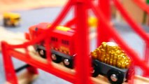 BRIO Toys BRIDGE DESTRUCTION! - Toy Cars & Trains Demo - Learn High & Low