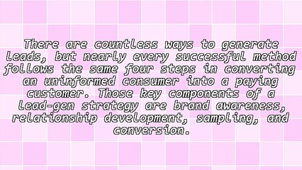 Four Stages of Lead Generation