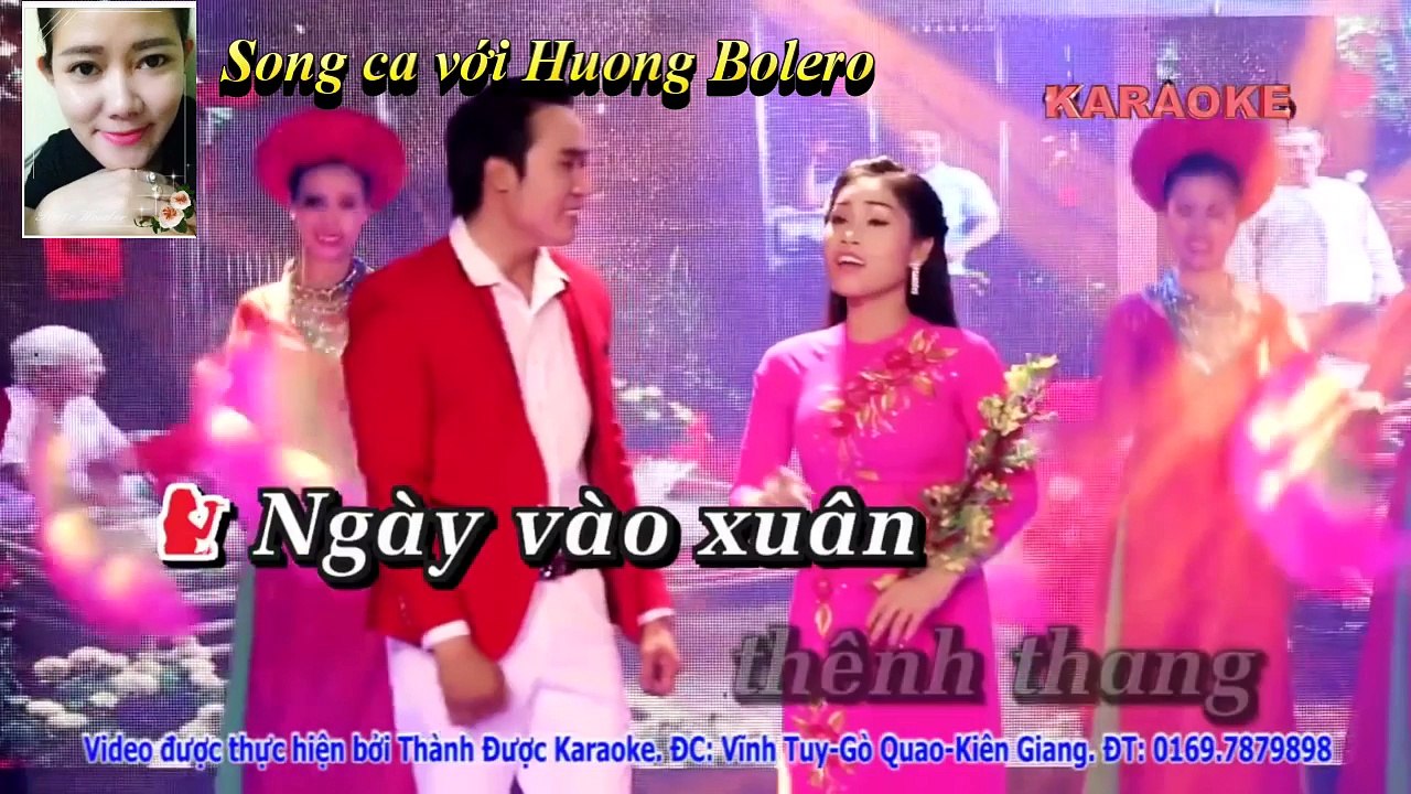 Karaoke Mùa Xuân Xôn Xao_Song ca với Huong Bolero