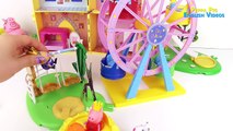 Peppa Pig Toys English Episodes - Peppa Pig Toys Video Compilation - Peppa Pig Swing at Theme Park