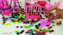 Baby Doll Potty Training - Baby Doll Eats M&Ms Candies and Poops - Baby Doll Poops