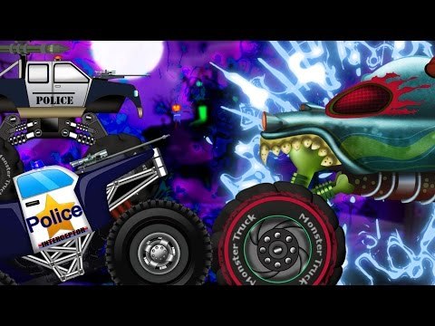 Haunted House Monster Truck | police monster truck kidnapping | monster trucks for kids | Episode 40