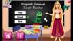 NEW Мультик онлайн для девочек—Беременная Рапунцель в школе—Игры для детей