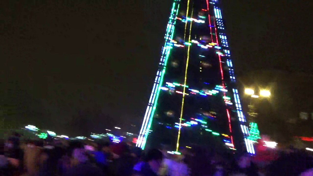 Бенгальский огонь  на Новый Год 2017 в Жуковском
