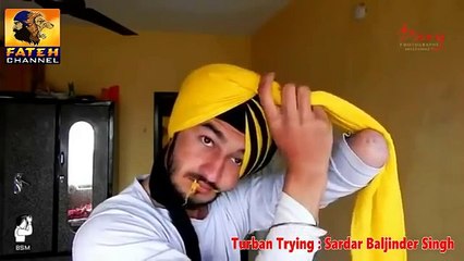 Tying Turban With 1 Hand