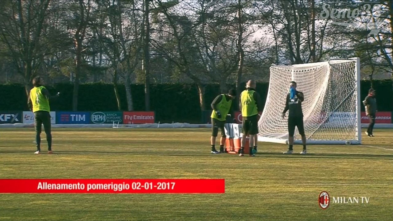 Milan training session 02/01/2016