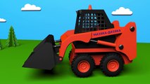 Jeu dassemblage - la minichargeuse - Dessins animés éducatifs pour enfants sur voitures en français