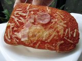 Pizza-style toast  Japanese food ピザ風トースト