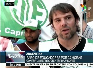 Download Video: Educadores argentinos realizan paro de 24 hrs. para rechazar despidos