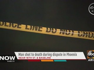 Police: Man shot to death during argument in Phoenix