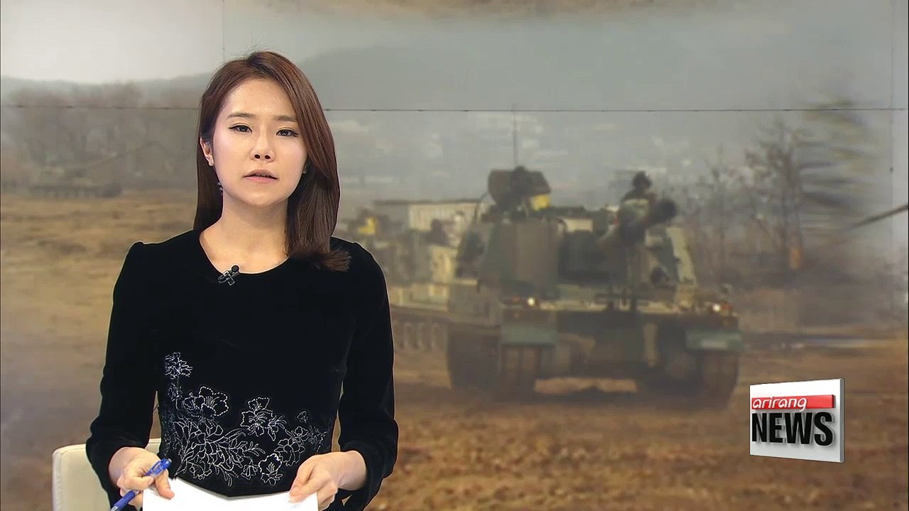 S. Korean Army conducts large-scale artillery drill