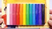 DIY Rainbow Clay with Molds - Color Learning English for Kids