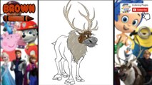 Frozen Sven Coloring Pages and Old McDonald Nursery Rhymes for Kids! All FROZEN Kids Videos!