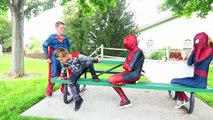 Superman Supergirl Super BABY vs Maleficent Spidergirl Spider-man Elsa LOVE Joker Funny Compilation