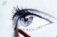 How to draw Eye step by step  رسم عين بقلم الرصاص بكل سهولة