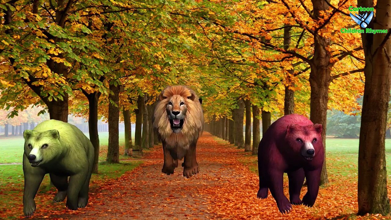 Lion Cartoon Finger Family Nursery Finger Family Song